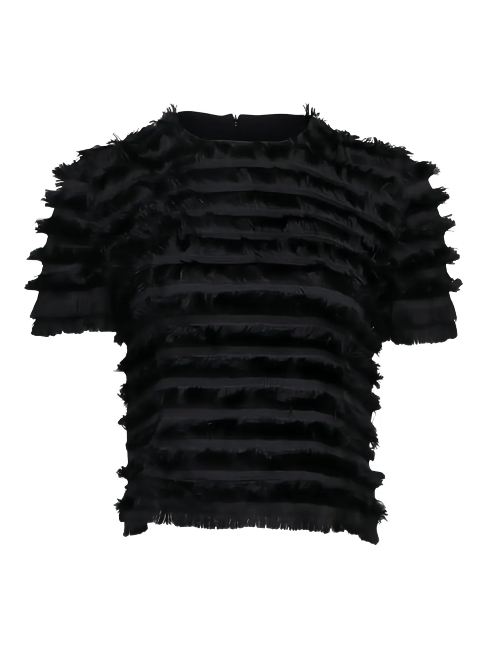 Akris Punto fringed design blouse - Black