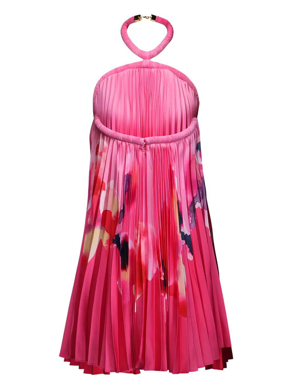 Acler Fixby geplooide mini-jurk met bloemenprint - Roze