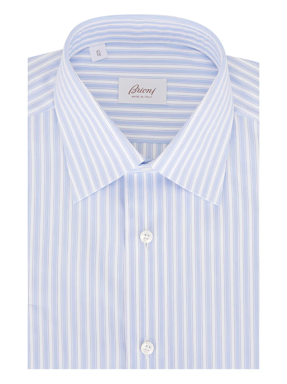 Brioni striped-pattern shirt - Bianco