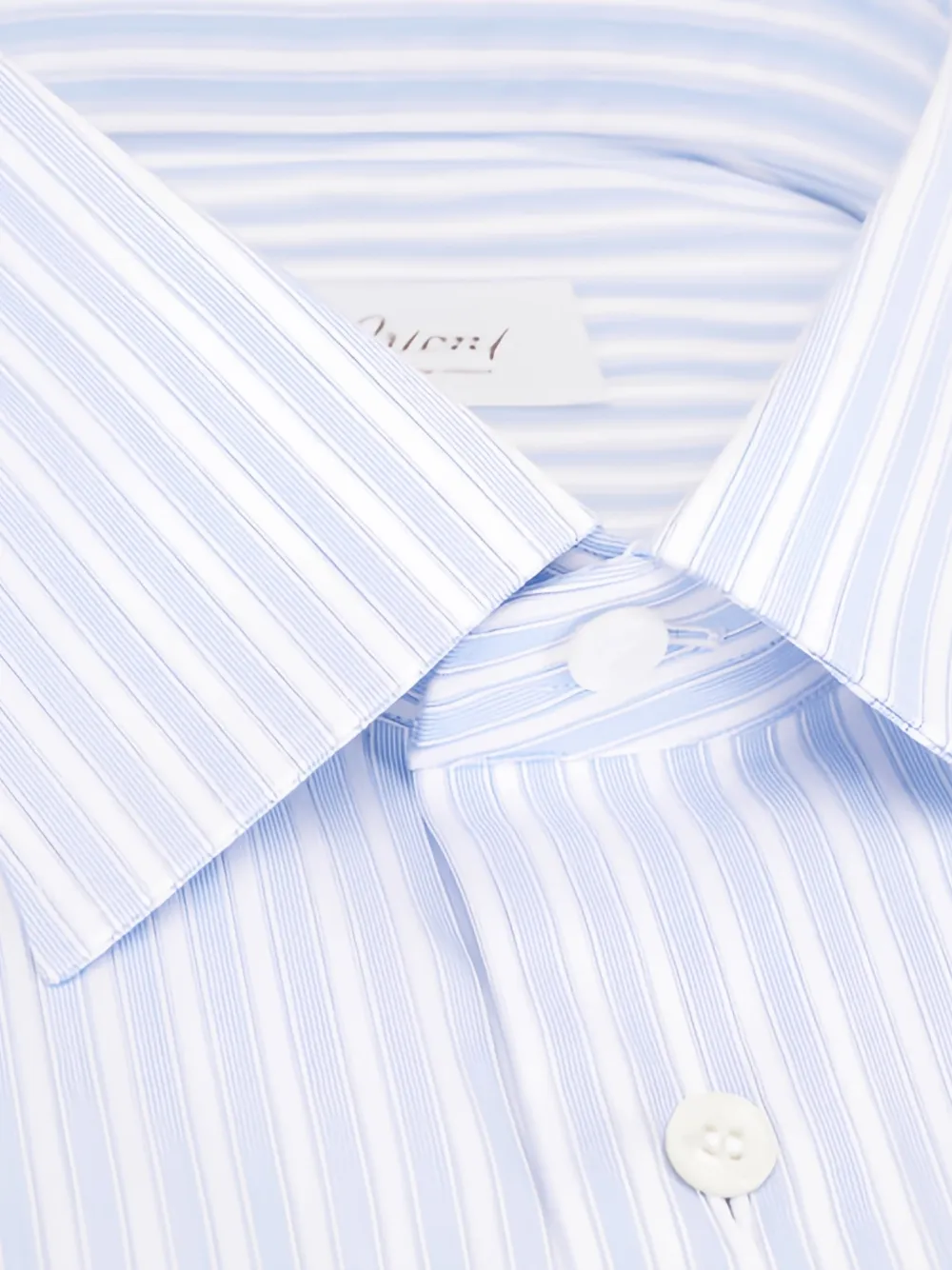 Brioni Gestreept overhemd - Wit