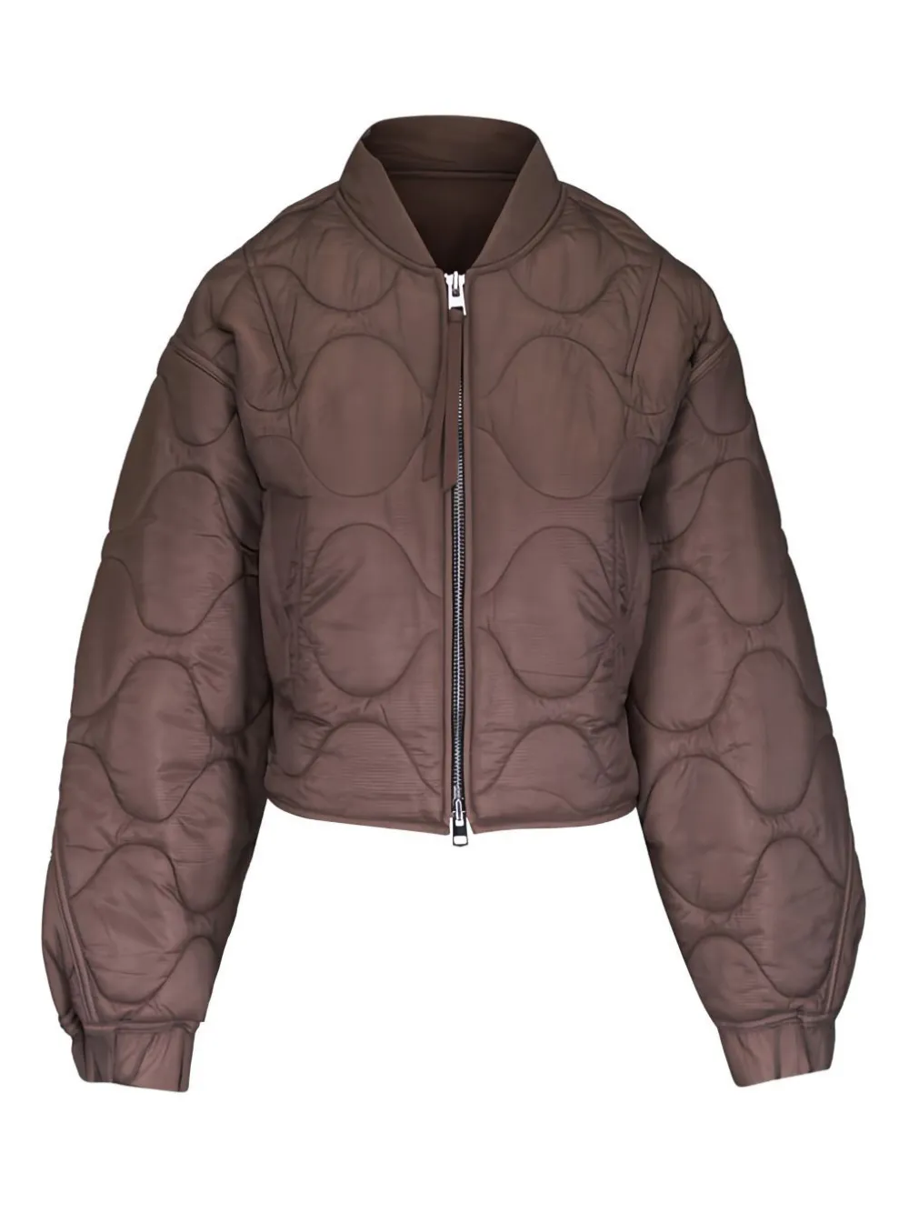 AGOLDE Iona quilted bomber jacket | Brown | Image 1