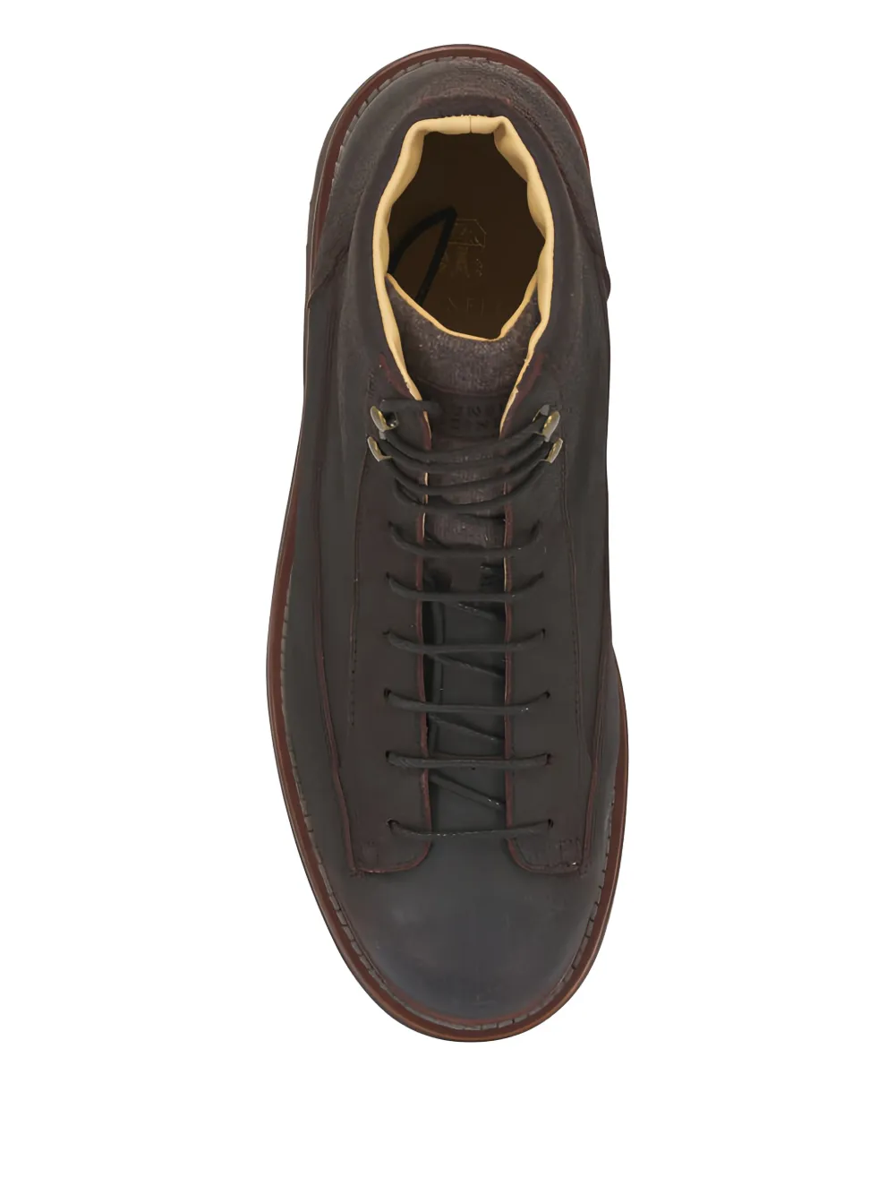 Brunello Cucinelli Leren veterlaarzen Bruin