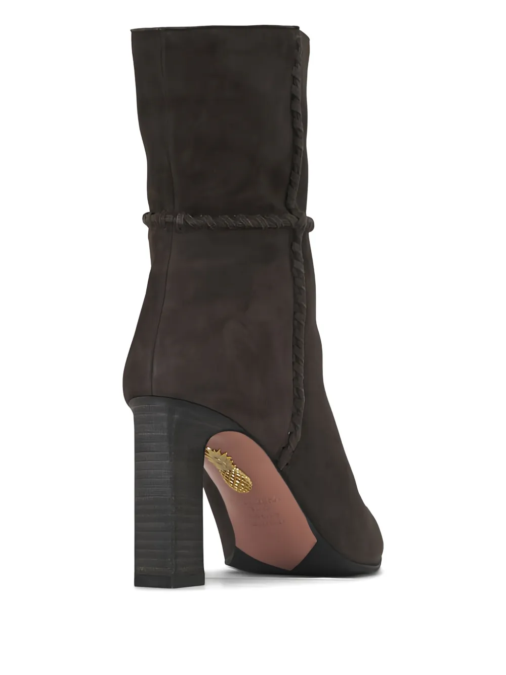 Aquazzura braided suede short boots Bruin