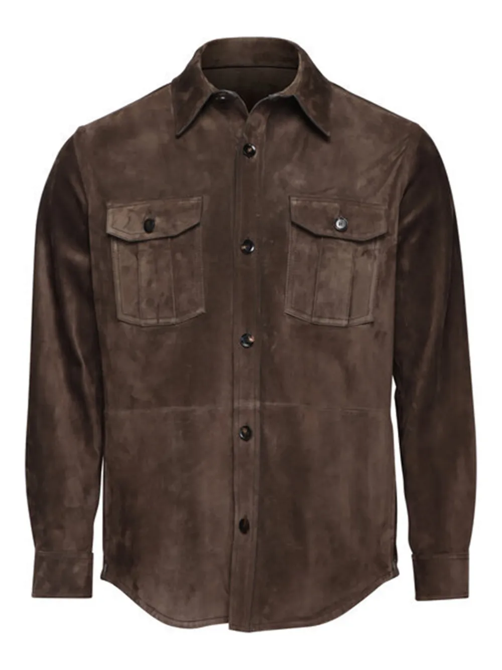 Brioni buttoned leather jacket | Brown | Image 1