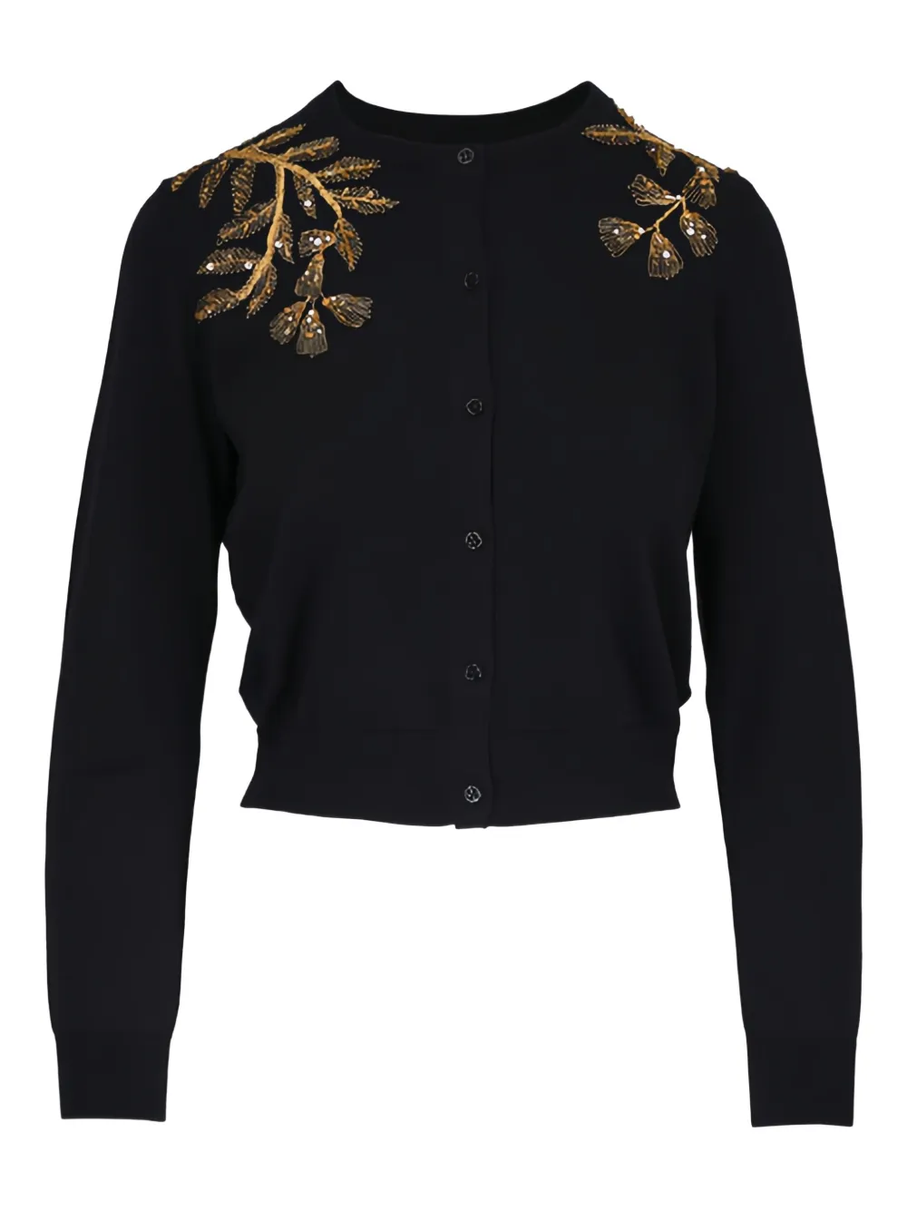 Carolina Herrera Cardigan con decorazione - Nero