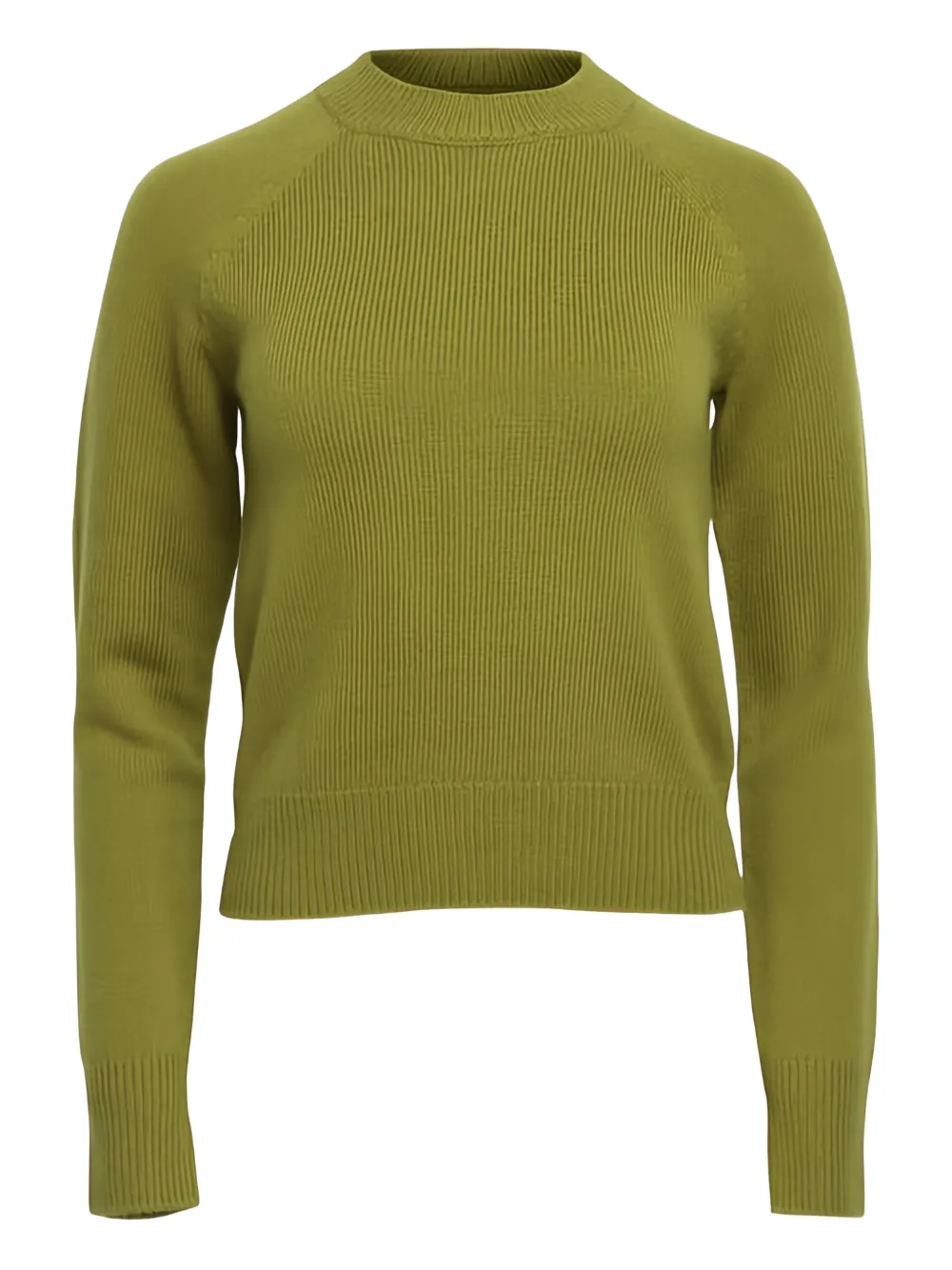 A.l.c Ribbed Crew-neck Sweater In Green