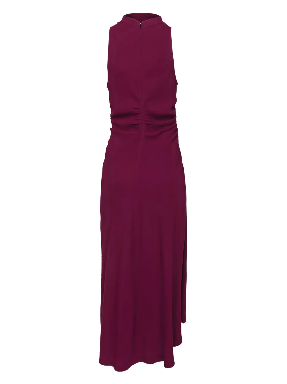 A.L.C. Inez gesmockte maxi-jurk met col - Rood