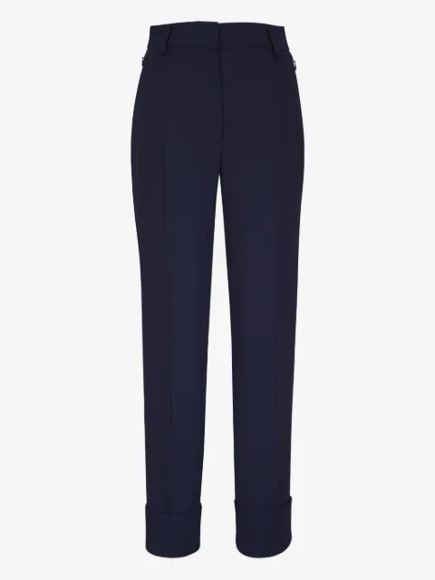Akris pantalon à ourlet retroussé