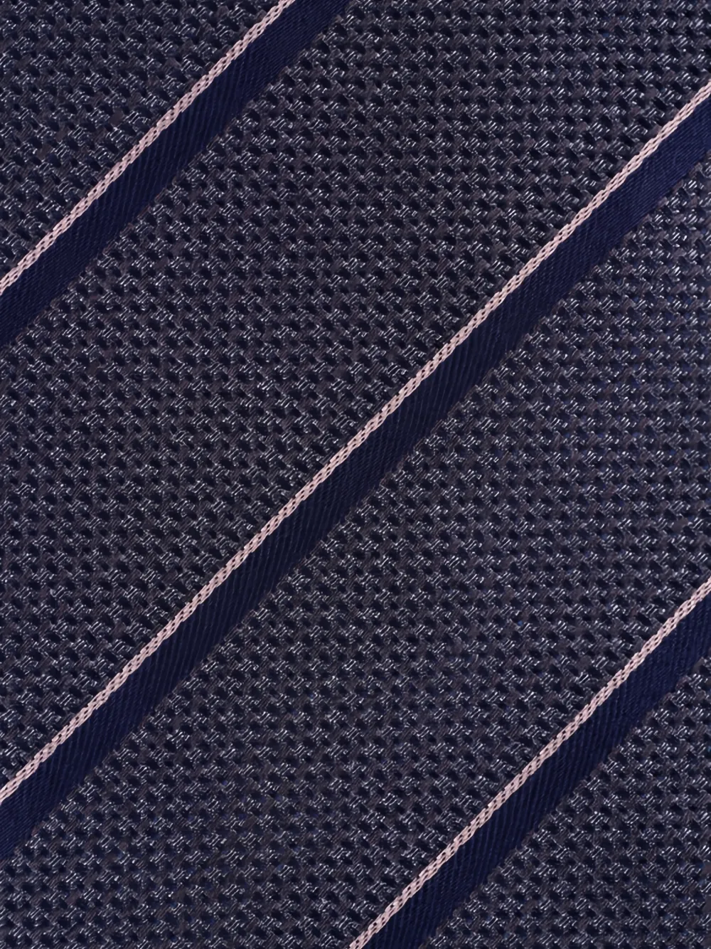 Canali Gestreepte stropdas - Grijs