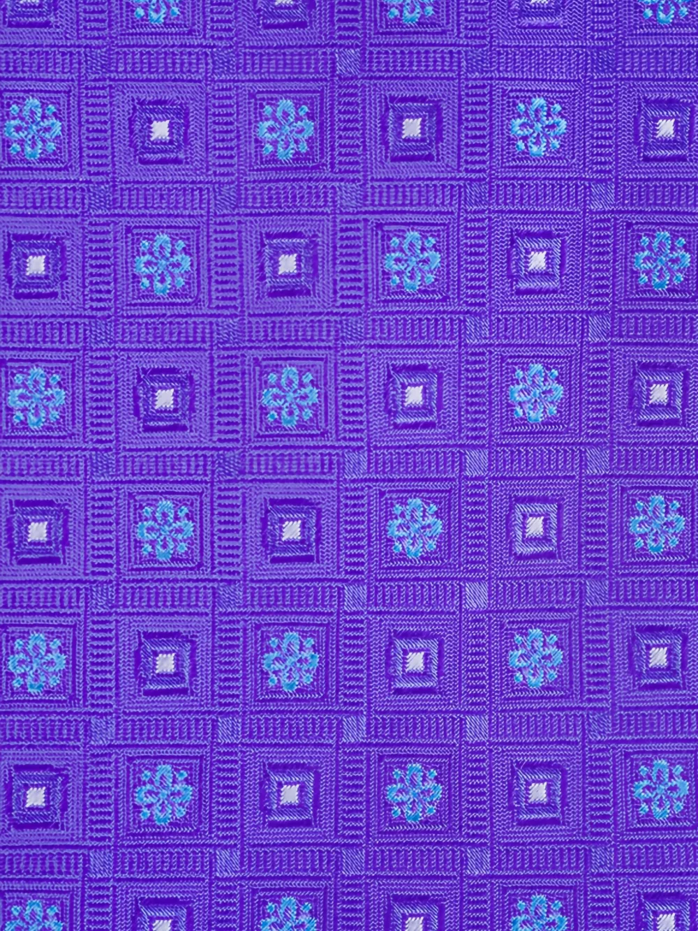 Eton Stropdas met geometrische print - Paars