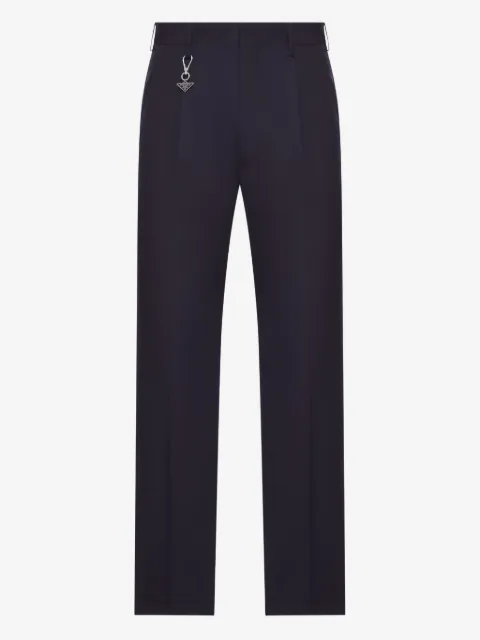 Prada charm-detail trousers