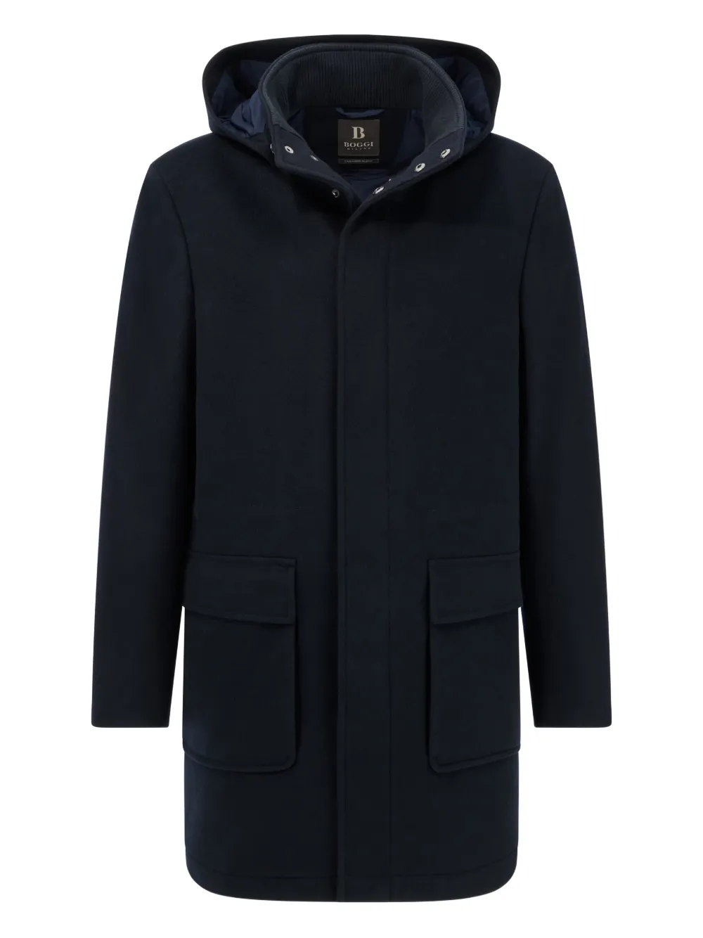 Boggi Milano hooded padded parka - Blu