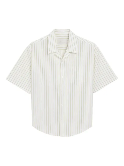 AMI Paris striped-pattern revere-collar shirt