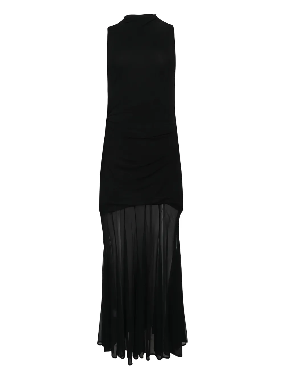 Altuzarra Alicka mock-neck draped maxi dress - Schwarz