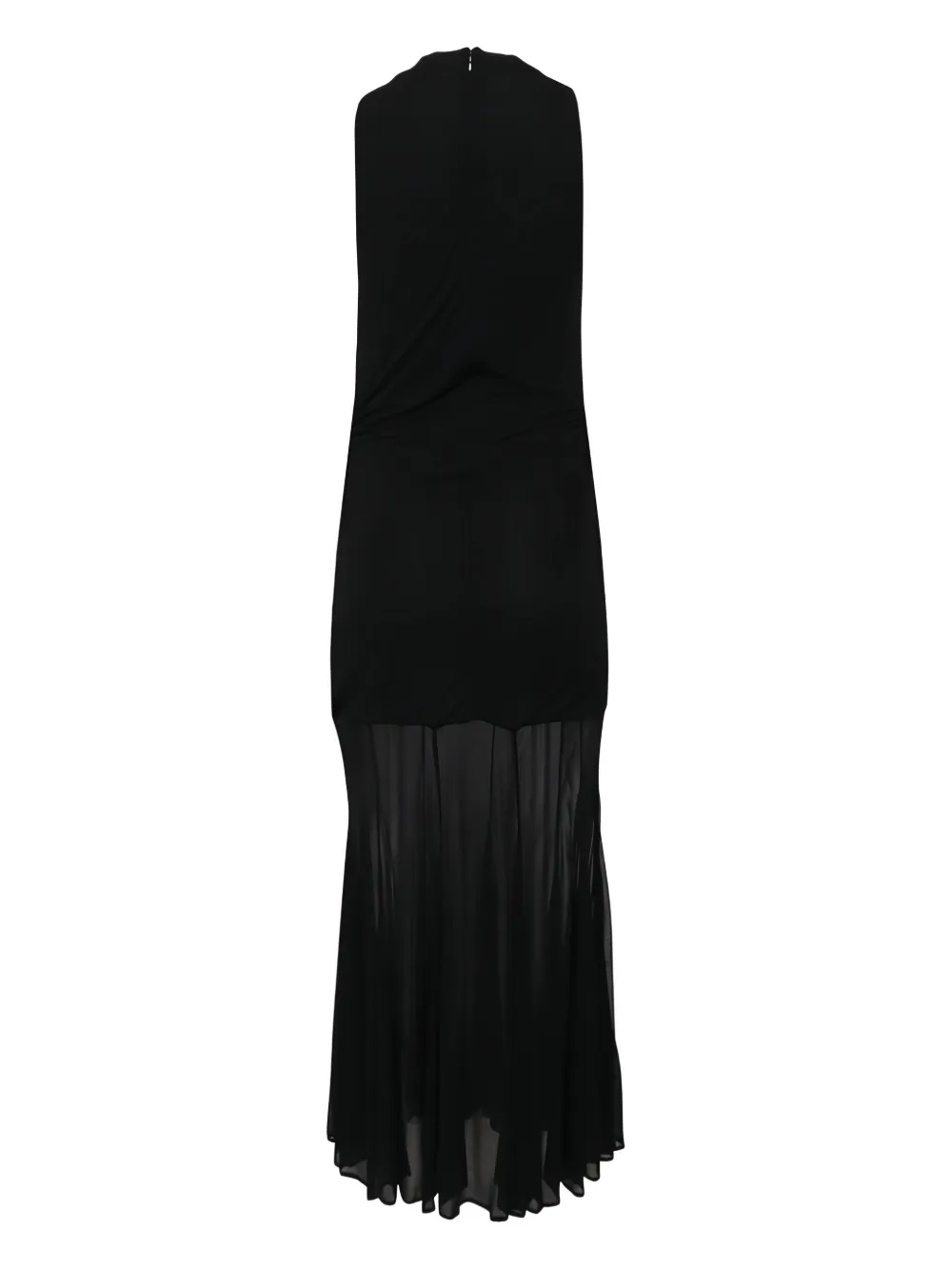 Altuzarra Alicka gedrapeerde maxi-jurk met gedrapeerde hals - Zwart
