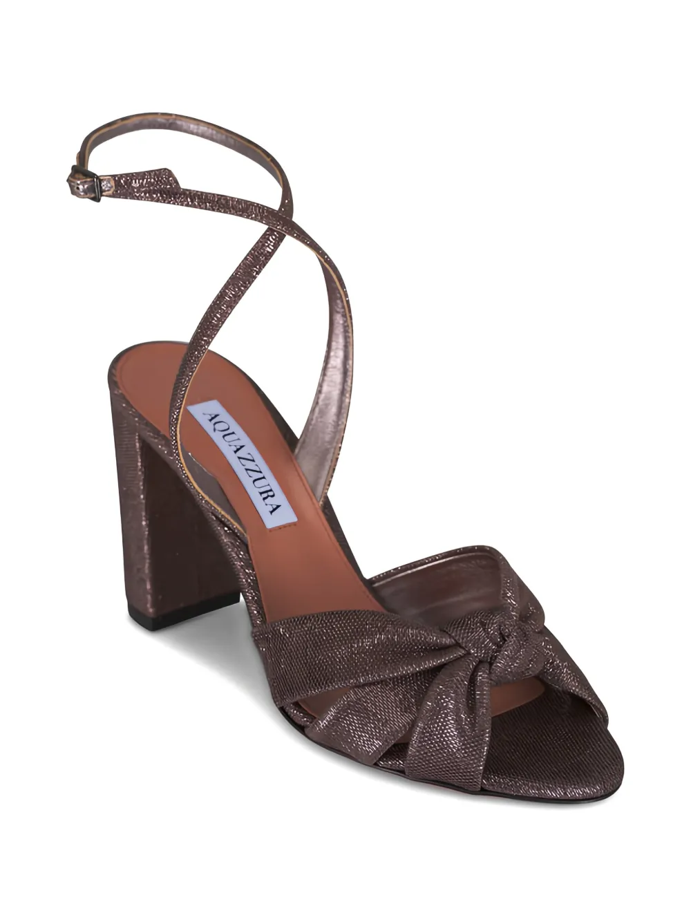 Aquazzura Sandalen met geknoopt detail en enkelbandje Bruin