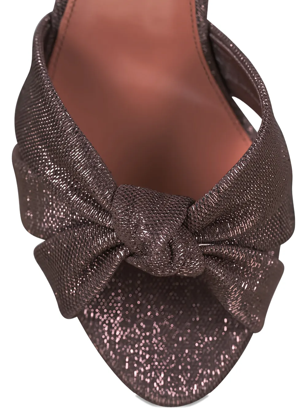 Aquazzura Sandalen met geknoopt detail en enkelbandje Bruin