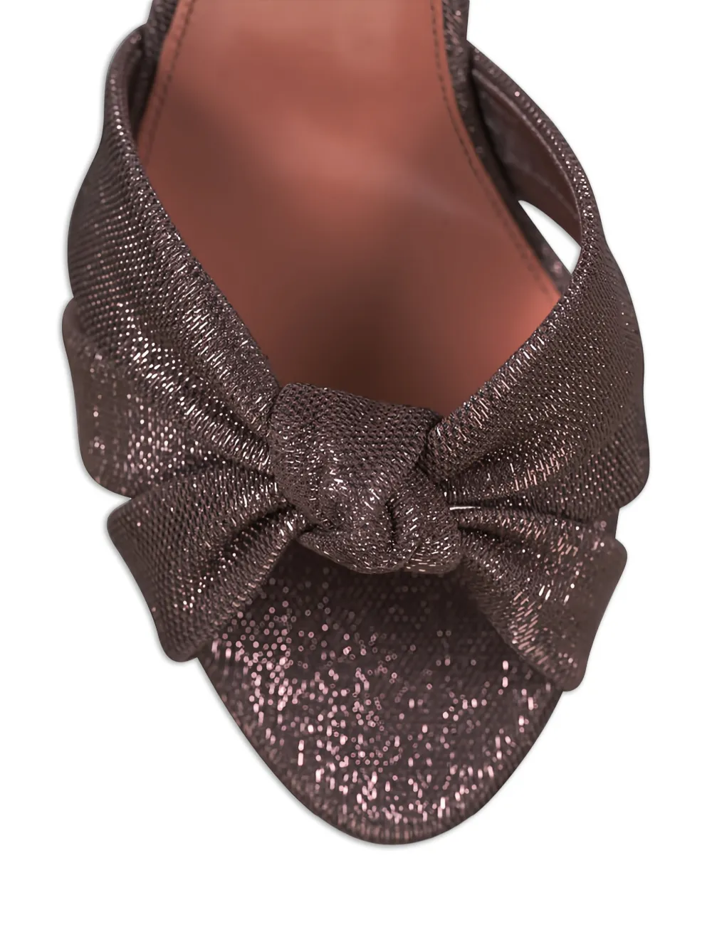 Aquazzura Sandalen met geknoopt detail en enkelbandje Bruin