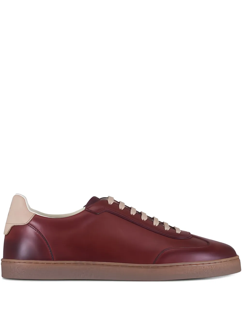 Brunello Cucinelli leather trainers | Brown | Image 1