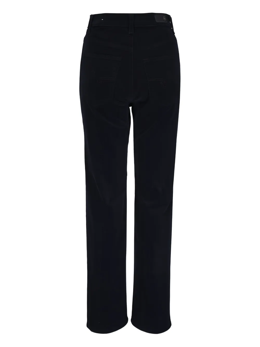 AG Jeans Brinley ribfluwelen broek met knoopsluiting - Zwart