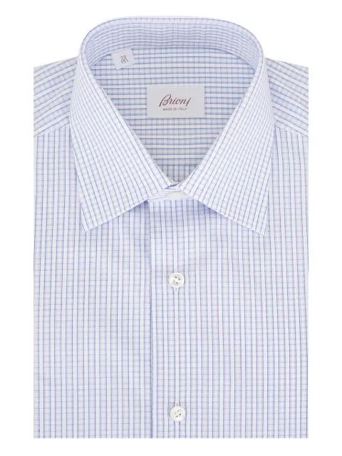 Brioni Hemd mit Karomuster
