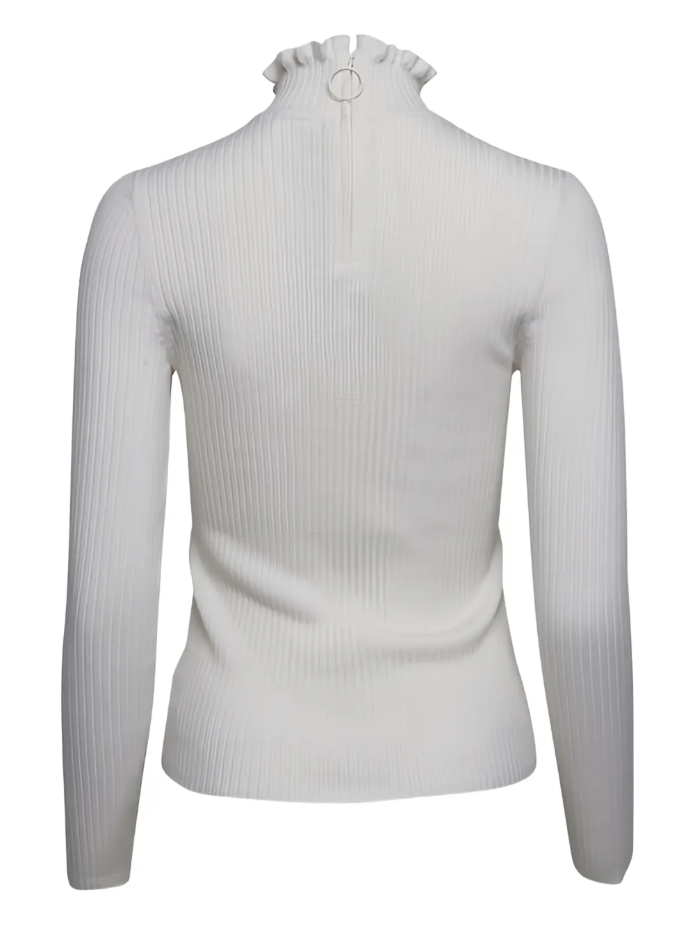 Akris Punto Top met ruchekraag - Wit