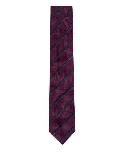 Canali striped silk tie