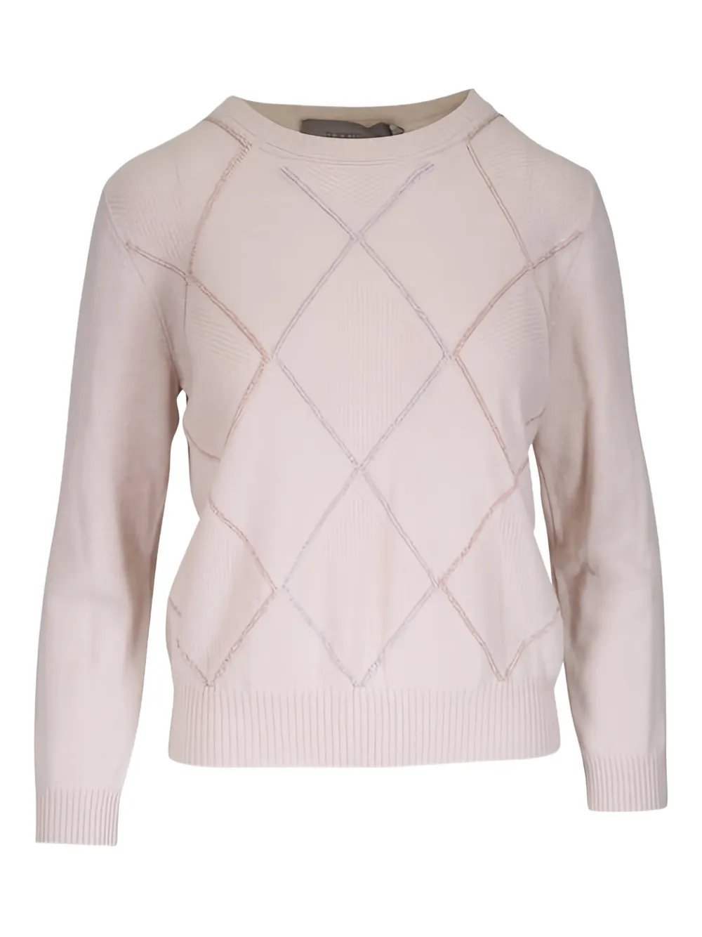 D.Exterior Maglione a rombi - Toni neutri