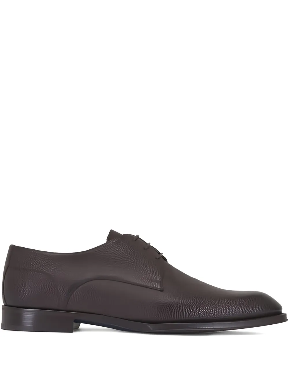 Di Bianco Cardano grained lace-up Derby shoes | Brown | Image 1