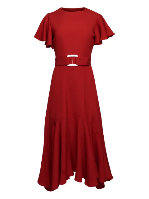 Edeline Lee Dada ruffled belted midi dress
