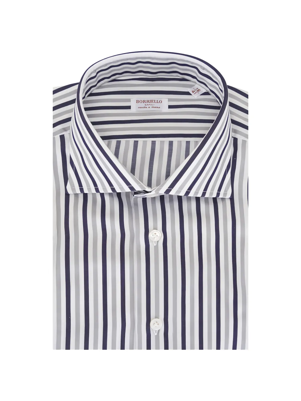 BORRIELLO NAPOLI striped shirt - Bianco