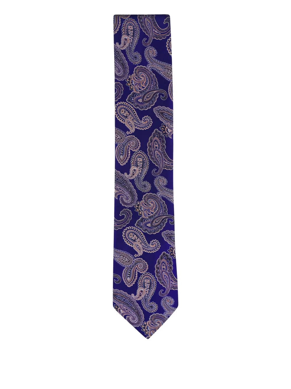 Eton Cravatta con stampa paisley - Viola