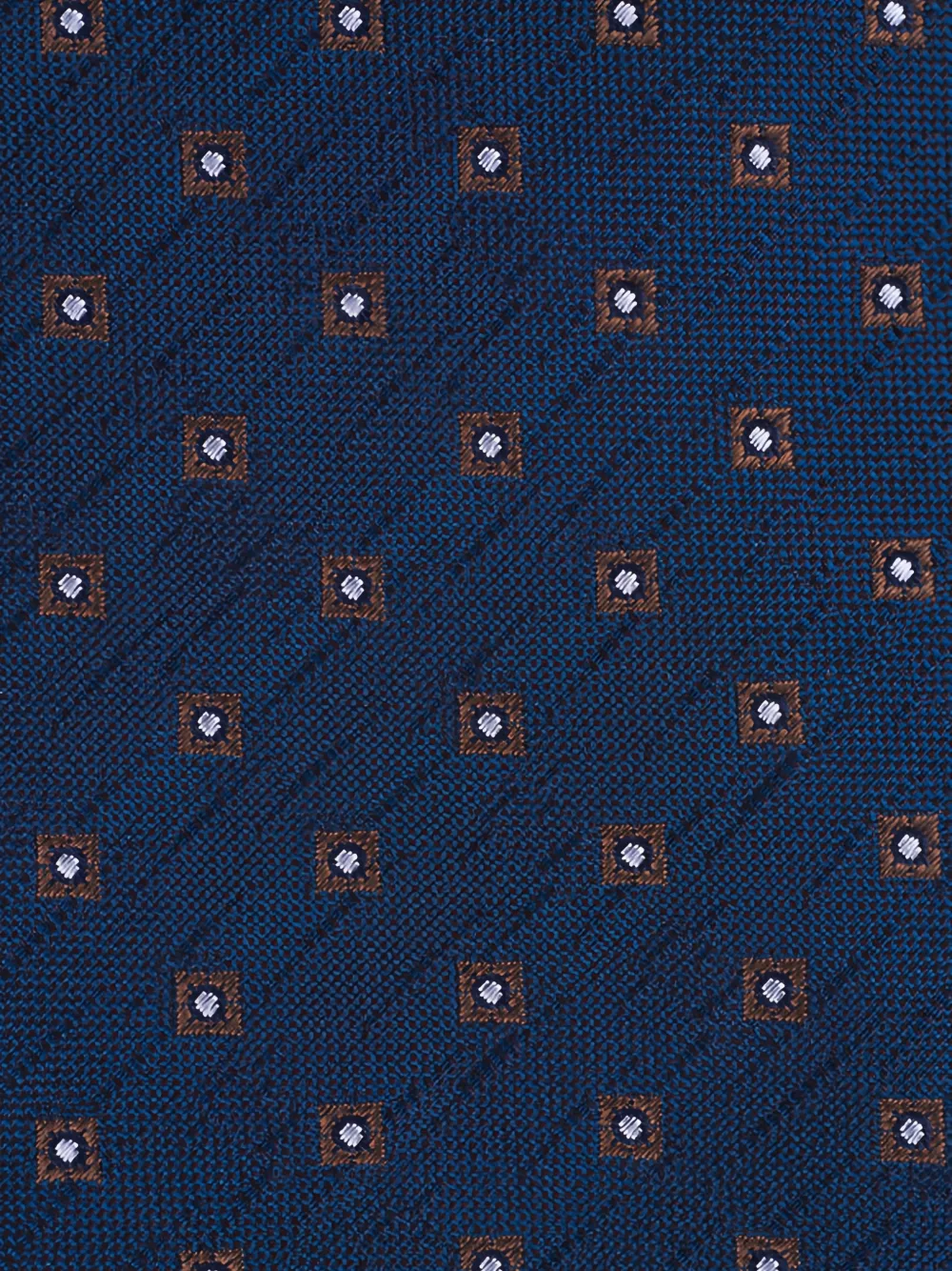 Canali Halsketting met jacquard-patroon - Blauw
