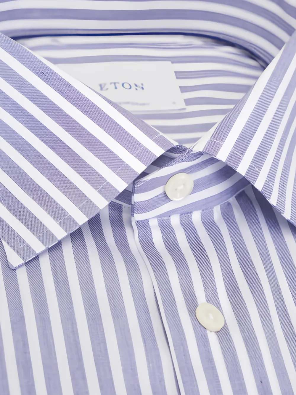 Eton Gestreept overhemd - Blauw