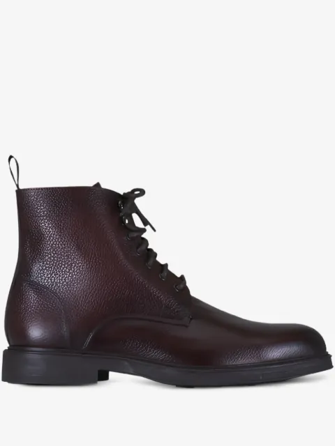 Aquatalia Bernardo textured lace-up boots