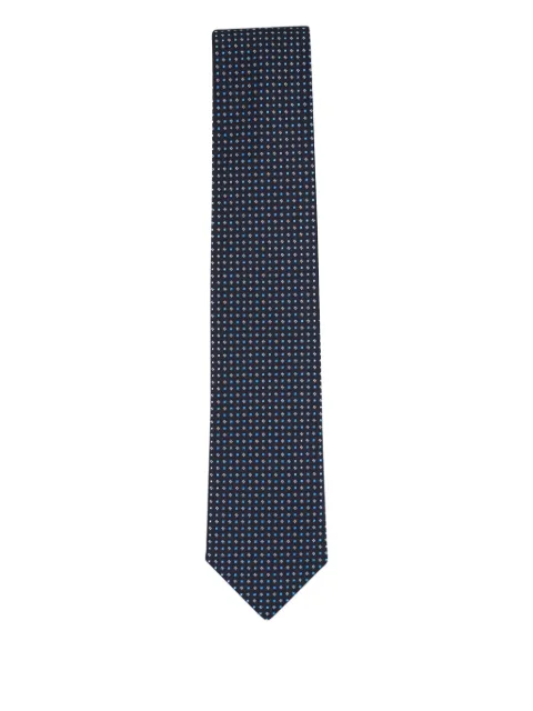 Eton geometric-pattern tie