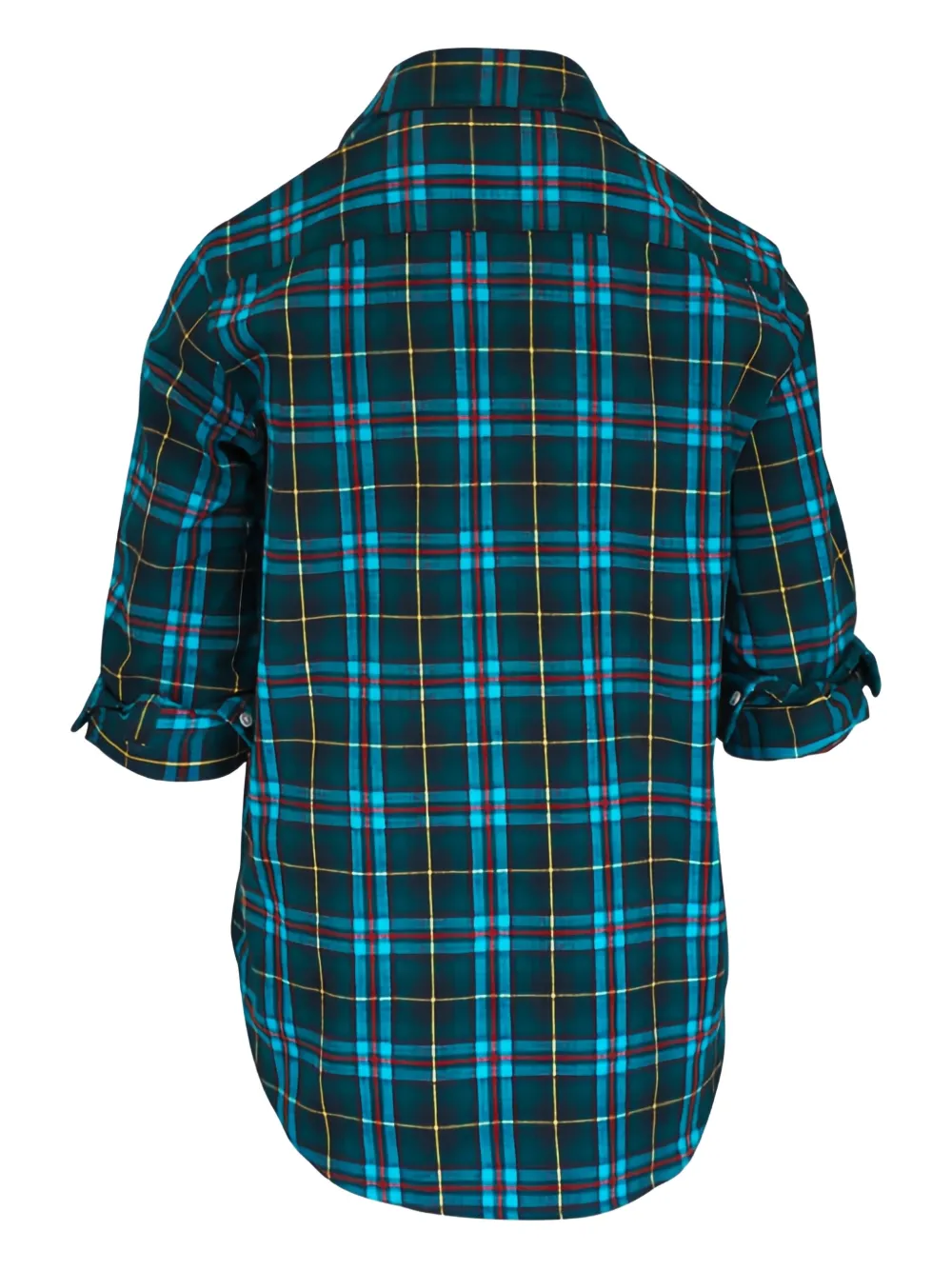 Frank & Eileen Geruite blouse - Groen