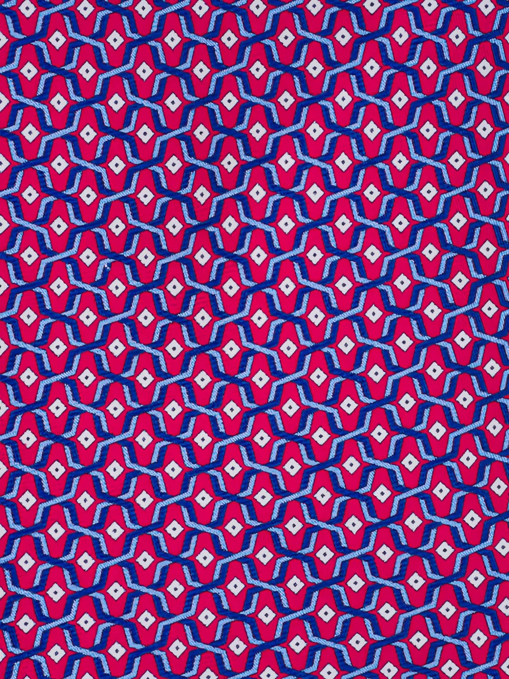 Canali Stropdas met geometrisch patroon - Rood