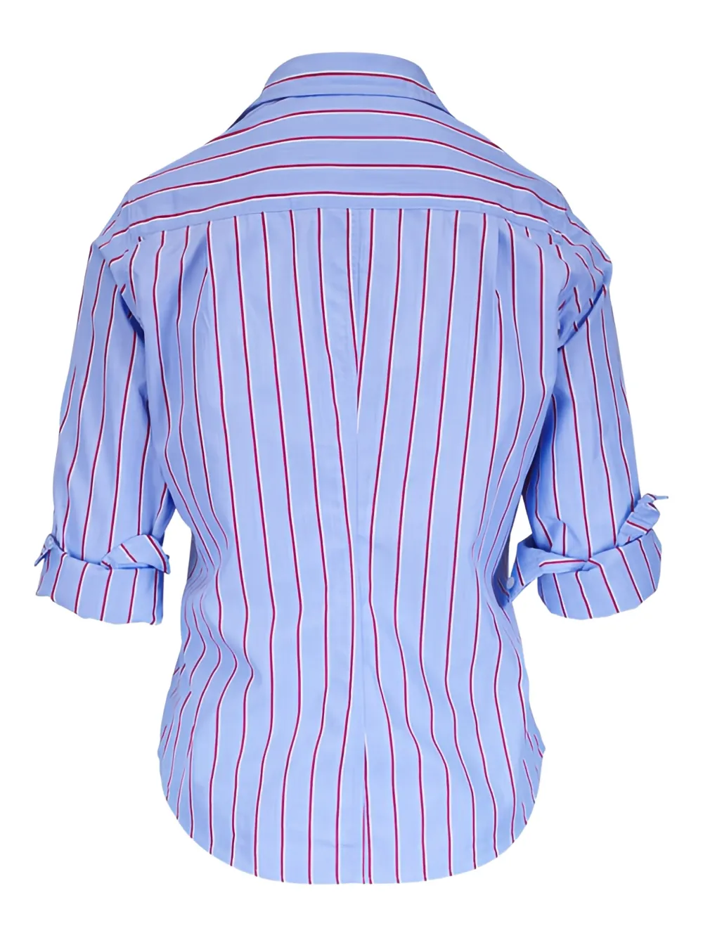 Frank & Eileen Barry gestreept katoenen blouse - Blauw