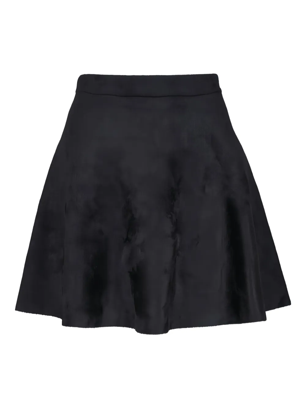D.Exterior flared mini skirt - Nero