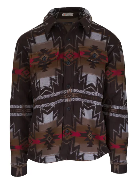 FAHERTY patterned fleece overshirt