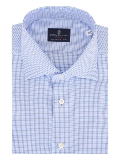 EMANUEL BERG 체크 코튼 셔츠