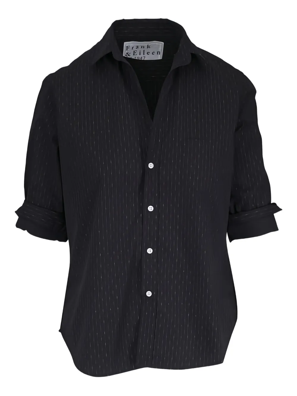 Frank & Eileen Top Eileen gessato - Nero