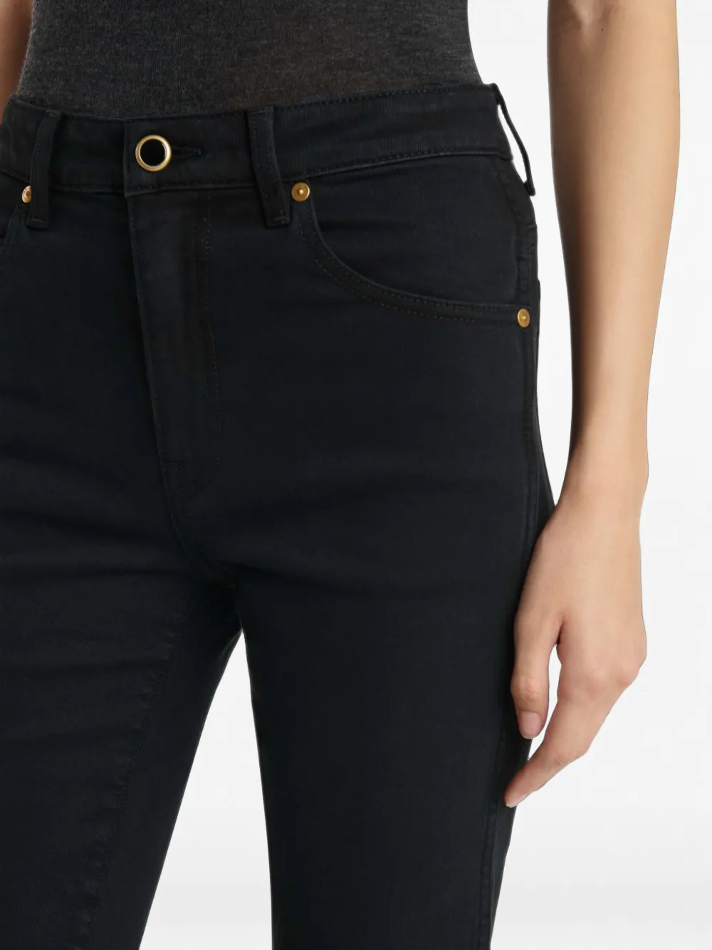 KHAITE Vivian Carlyle broek Zwart