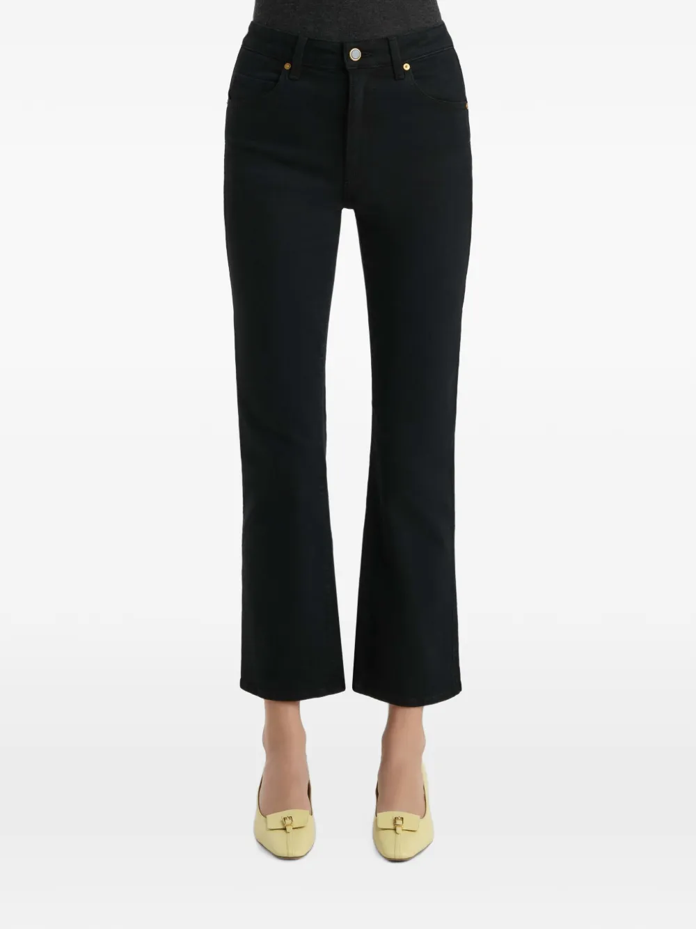 KHAITE Vivian Carlyle broek Zwart