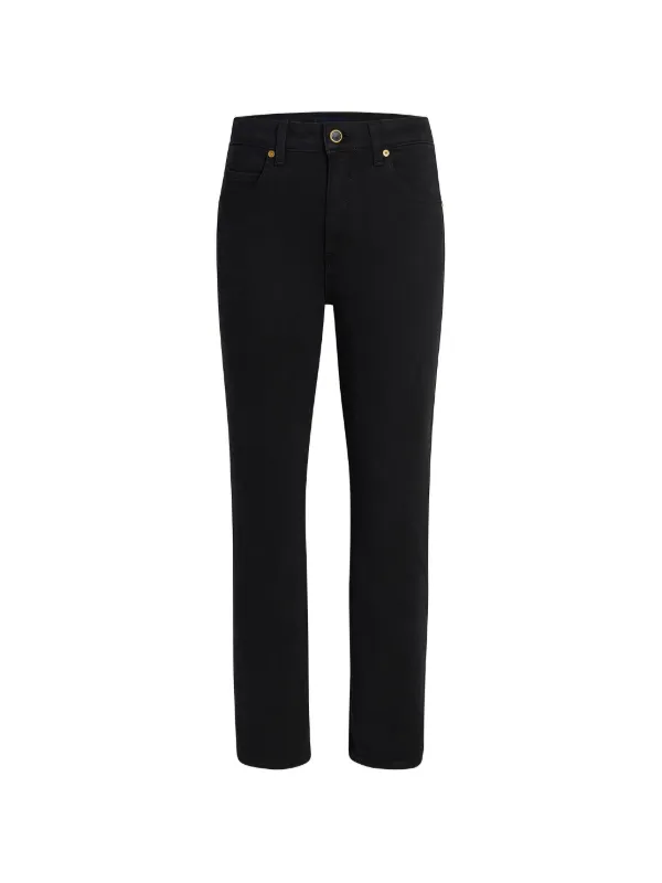 Khaite Vivian Stretch Trousers in Black