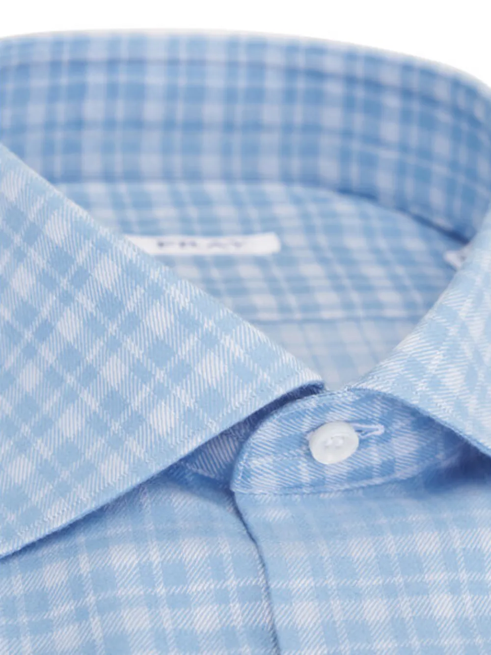 Fray checked shirt - Blauw