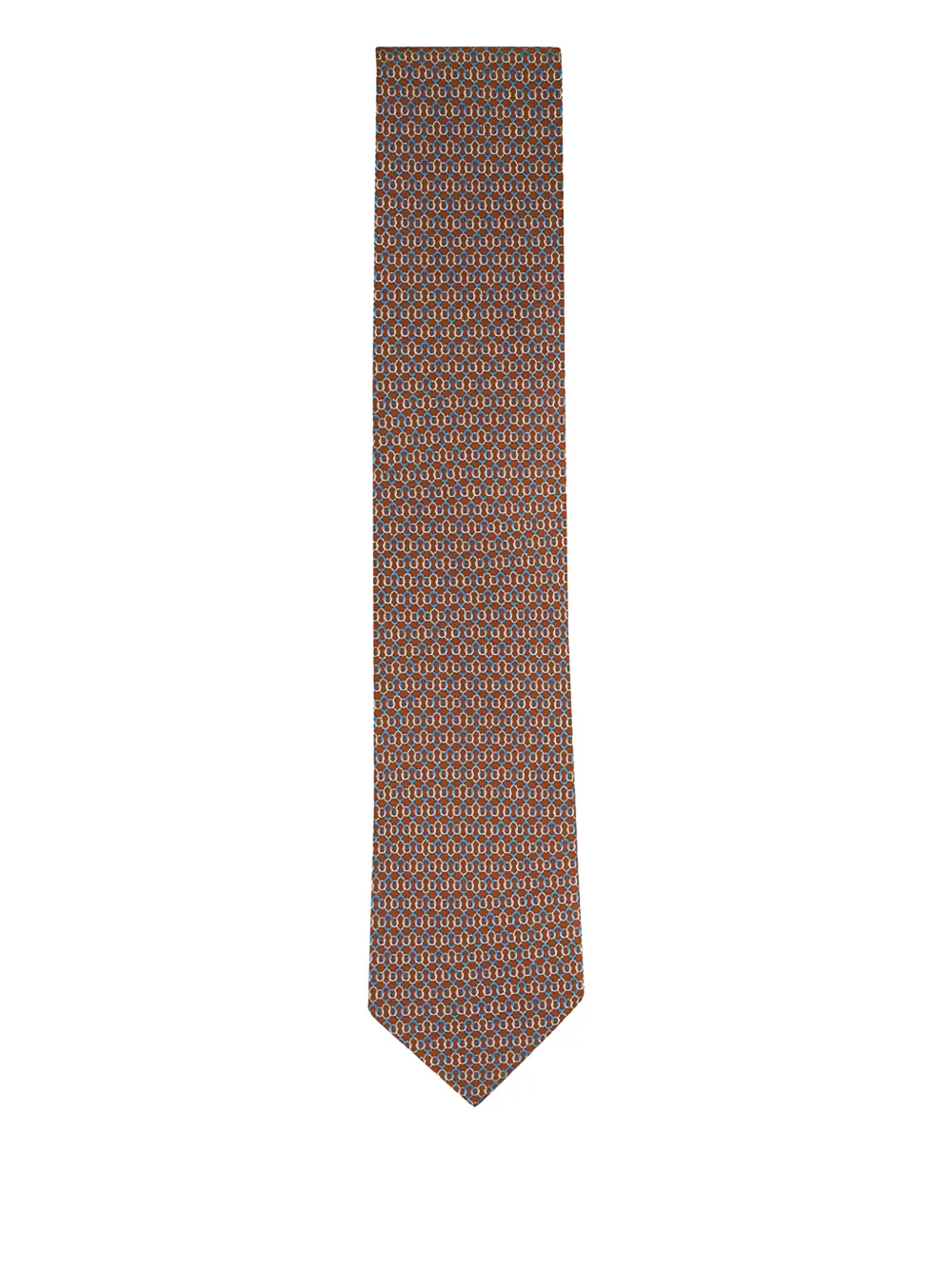 Eton patterned tie | Brown | Image 1