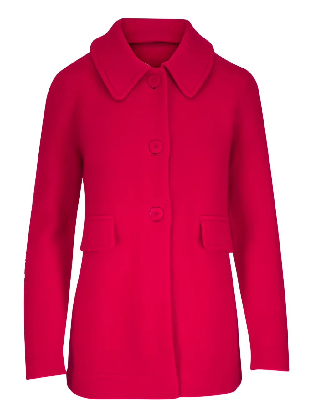 Dorothee Schumacher Fluffy Statements flap-pocket coat - Rosso