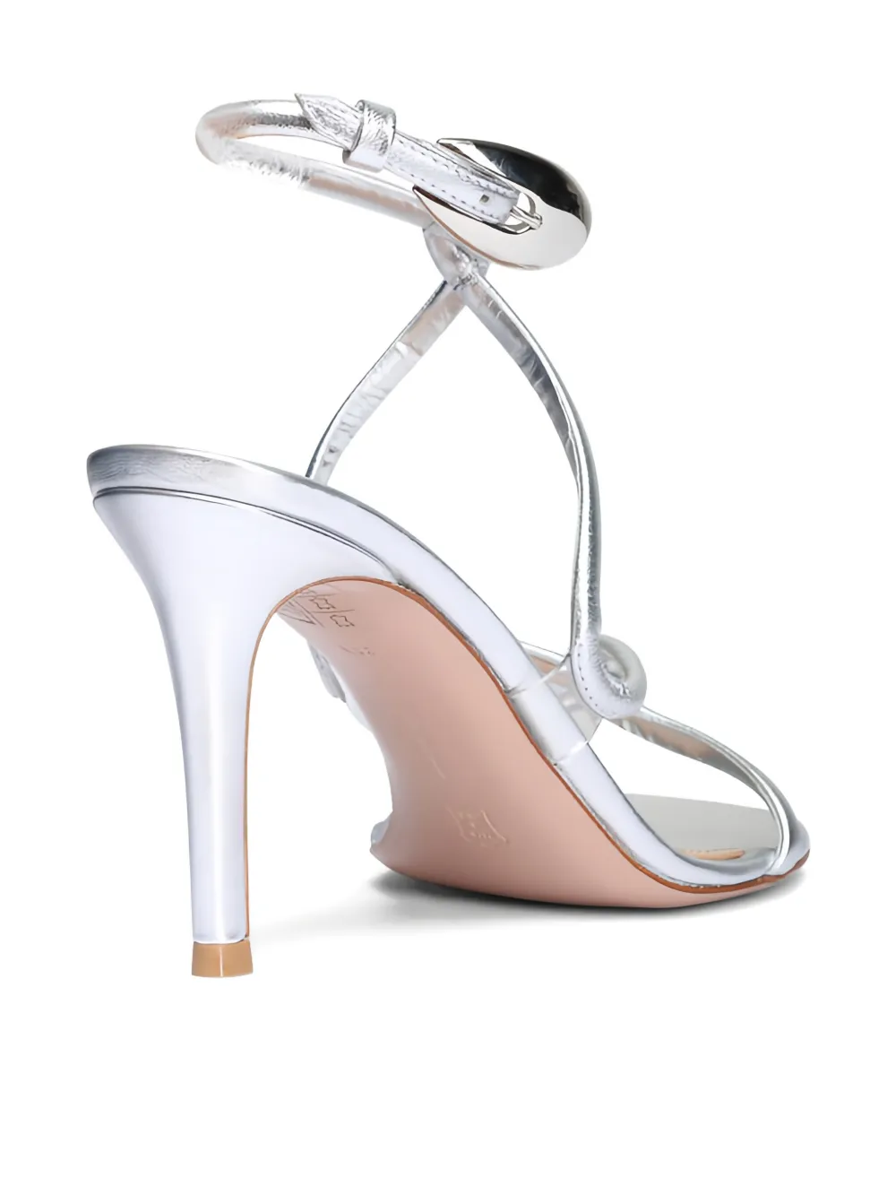 Gianvito Rossi Jungle Mamba sandalen met gedraaid bandje Zilver